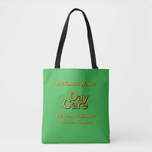 Tote Bag Garde d'enfants personnalisée Vert Brt