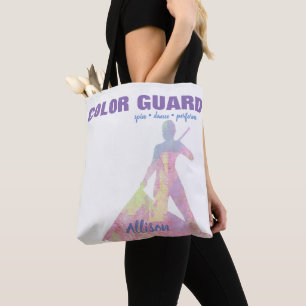 Tote Bag Garde du drapeau avec le chiffre de silhouette