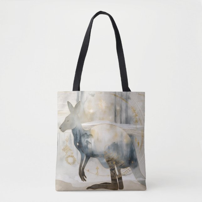 Tote Bag Garde du Rêve Kangourou (Marlu) – Avant sereine (Devant)