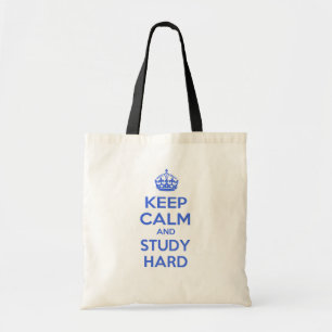 Tote Bag Gardez le calme et étudiez dur