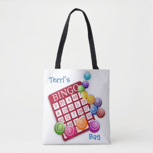 Tote Bag Gardez le calme et le bingo sur *Personnalisé*