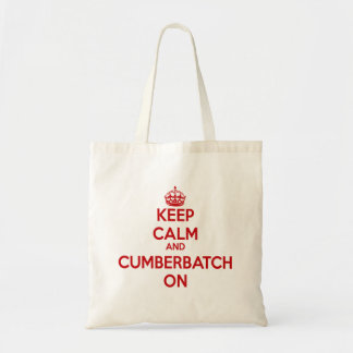 TOTE BAG GARDEZ LE CALME ET LE CUMBERBATCH DESSUS