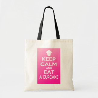 Tote Bag Gardez le calme et mangez un petit gâteau