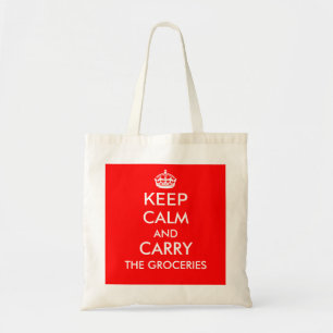 Tote Bag GARDEZ LE CALME ET PORTEZ l'épicerie fourre-tout