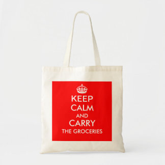 Tote Bag GARDEZ LE CALME ET PORTEZ l'épicerie fourre-tout