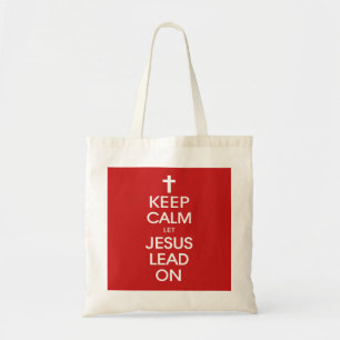 Tote Bag Gardez Le Calme Laissez Jésus Diriger - Religieux