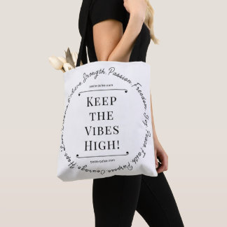 Tote Bag Gardez les Vibes en hauteur ! FOURRE-TOUT II