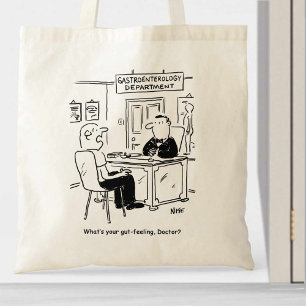 Tote Bag Gastroenterologist is asked for his gut-feeling.
