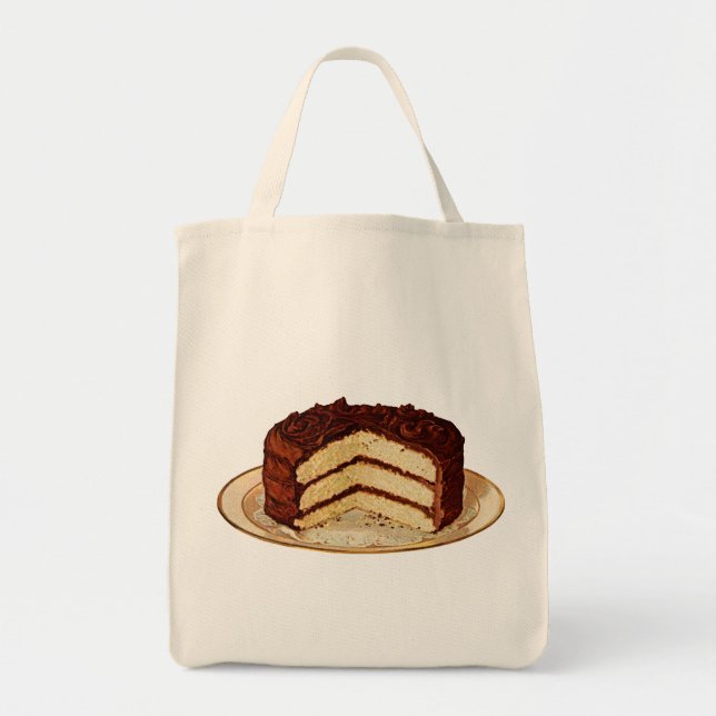 Tote Bag Gâteau rétro (Devant)