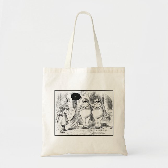 Tote Bag GEEK CLOTHING/alice secteye (Devant)