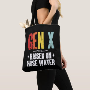 Tote Bag Gen X Élevé Sur L'Eau Du Tuyau, Génération X Rétro