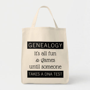 Tote Bag Généalogie drôle Test ADN Histoire familiale