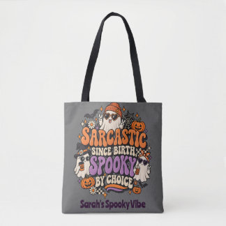 Tote Bag Génial Sarcastique Depuis La Naissance Effrayant P