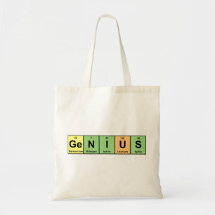 Tote Bag Génie - Tableau périodique des produits d'élém