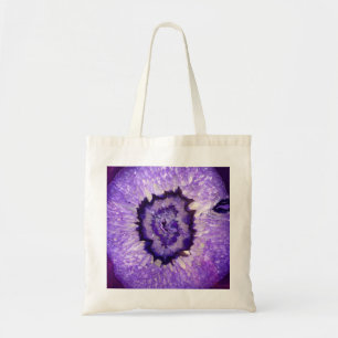 Tote Bag Géode d'agate violet tombé