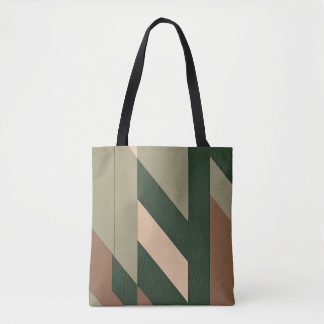 Tote Bag Géométrie abstraite inspirée de la nature (Devant)