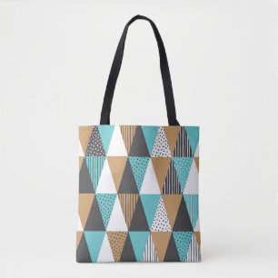 Tote Bag Géométrie vintage : illustration Abstraite.