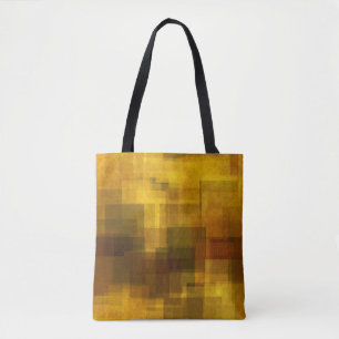 Tote Bag géométrique abstrait coloré vintage d'art