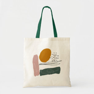 Tote Bag Géométrique, abstrait, minimale, moderne, pastel