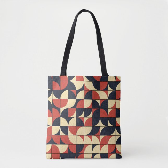 Tote Bag géométrique Abstraite : art informatique. (Devant)