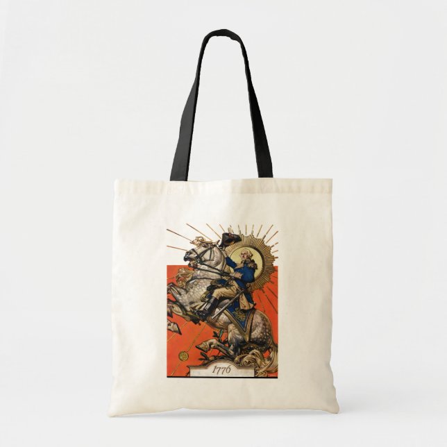 Tote Bag George Washington à cheval (Devant)