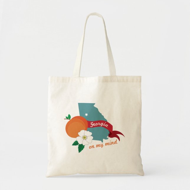 Tote Bag Géorgie dans mon esprit (Devant)