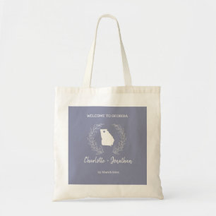 Tote Bag Géorgie State Destination Wedding Bienvenue