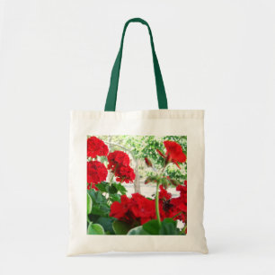 Tote Bag Géraniums rouges Fourre-tout un grand cadeau de