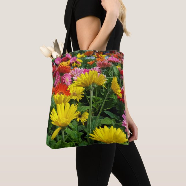 Tote Bag Gerbera Daisy Garden (De près)