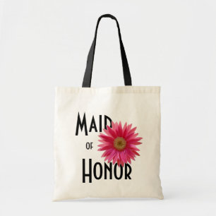 Tote Bag Gerbera Rose Daisy/ Mariage