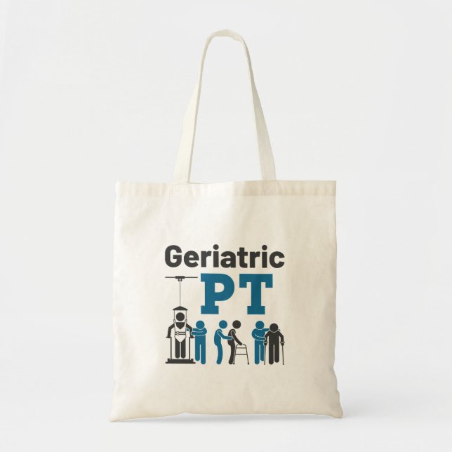 Tote Bag Gériatrie PT physiothérapeute (Devant)