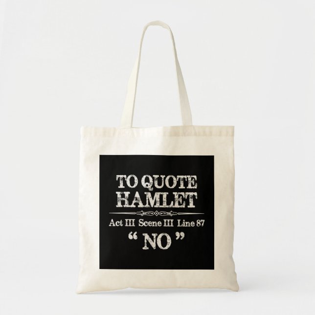 Tote Bag Gestionnaire de scène Cadeaux théâtraux - Shakespe (Devant)