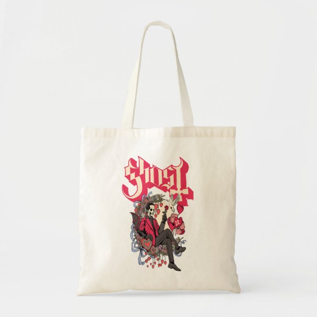 Tote Bag Ghost Papa Cupid Valentine's Day Premium (Devant)