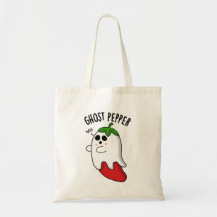 Tote Bag Ghost Pepper Funny Chili Pun