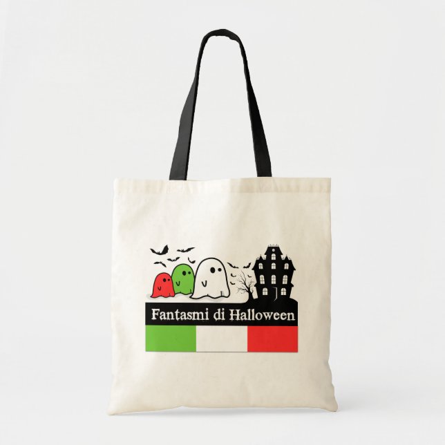 Tote Bag Ghosts d'Halloween en Italie, Fantasmi di Hallowee (Devant)