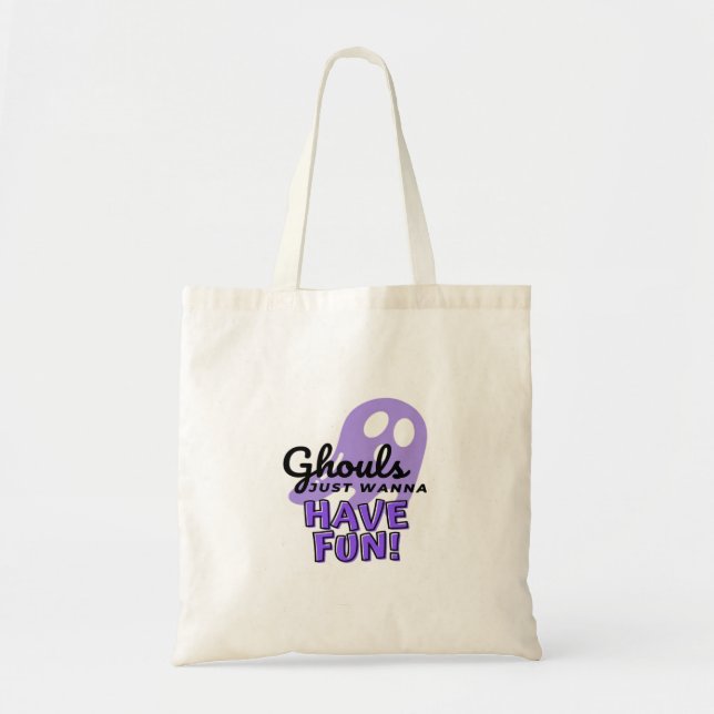 Tote Bag Ghouls veut juste s'amuser Sloth Halloween (Devant)