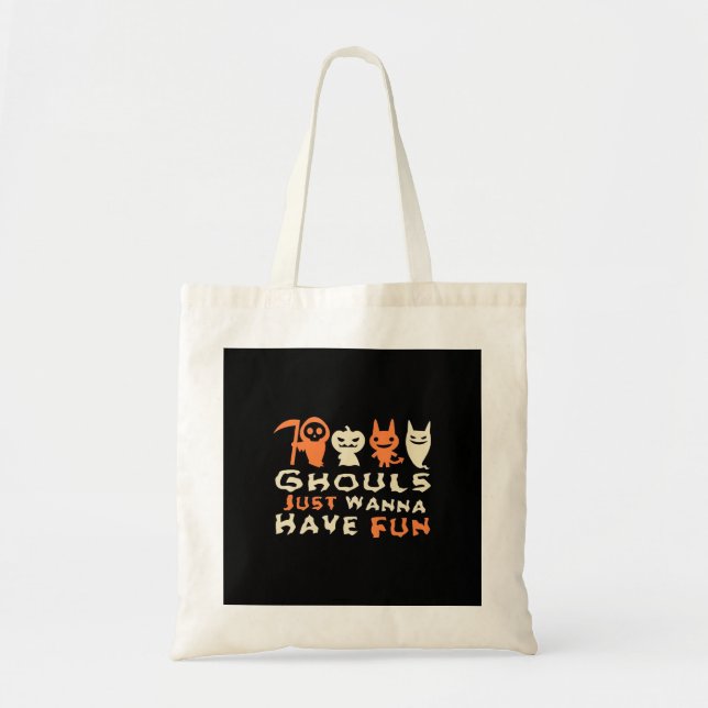 Tote Bag Ghouls veut juste s'amuser Sloth Halloween (Devant)