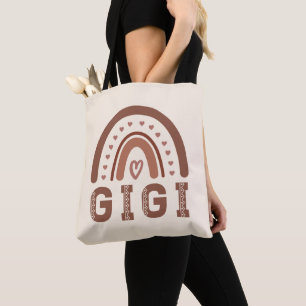 Tote Bag Gigi Boho Arc-en-ciel de mignons cadeaux grand-mèr