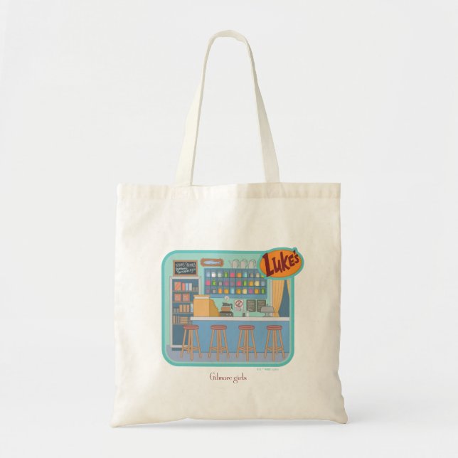 Tote Bag Gilmore Girls | Luke's Diner Graphic (Devant)