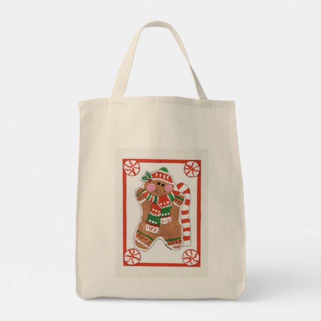 Tote Bag Gingerbread Love - Kids Art for CHOC (Dos)