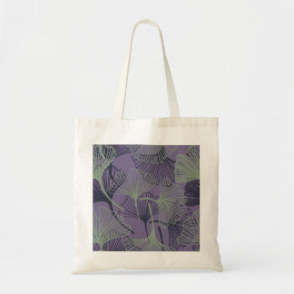 Tote Bag Gingko biloba : motif vintage abstrait.
