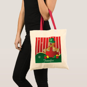 Tote Bag Gingpain homme Gumdrop Nom do-it-yourself Noël