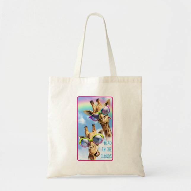 Tote Bag Girafe Aux Lunettes De Soleil (Devant)