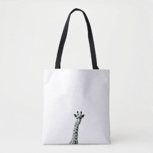 Tote Bag Girafe noire et blanche Fourre-tout