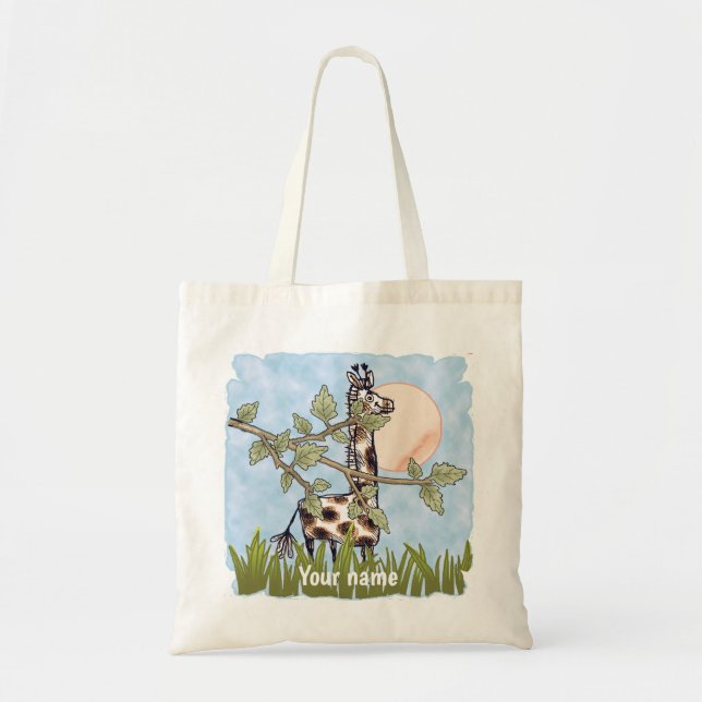 Tote Bag Girafe qui se cache (Devant)