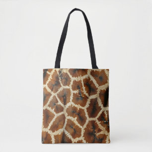Tote Bag Giraffe moderne tendance Imprimer Brown