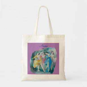 Tote Bag Girl Ballerina Dancers Thunder_Cove
