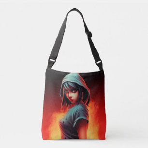 Tote Bag girl blue hat Tragetaschen Mit Langen Trägern