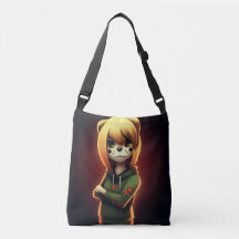 Tote Bag Girl Green Sweater