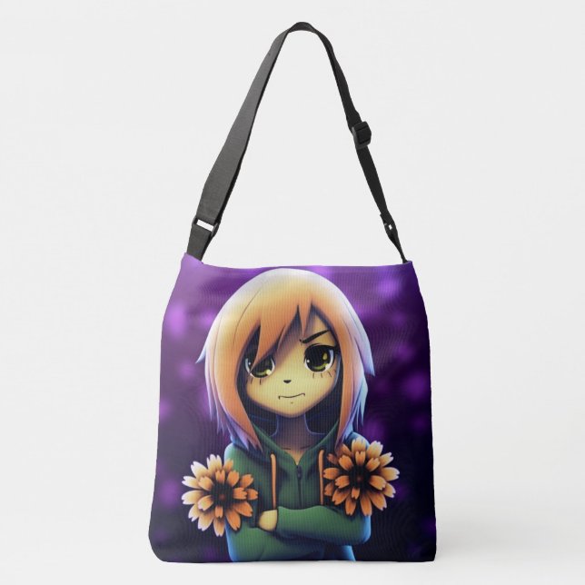 Tote Bag Girl mallow Tragetaschen Mit Langen Trägern (Rückseite)